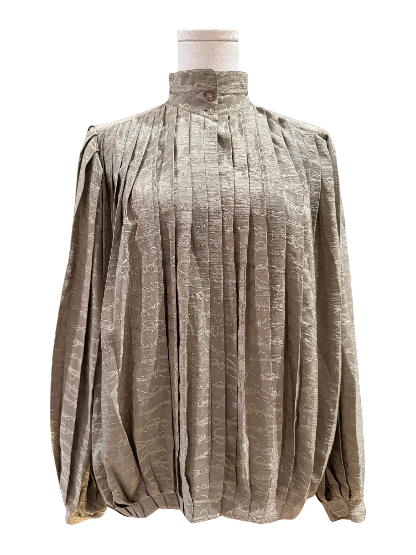 Gucci Pleated Blouse