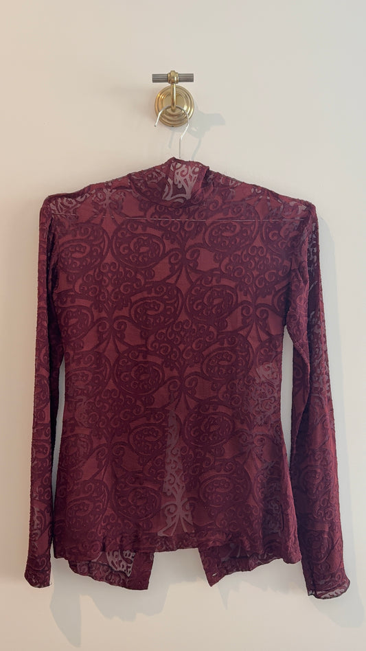 Romeo Gigli Sheer Patterned Top