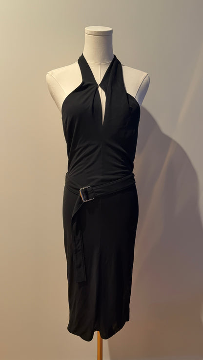 Gucci Belted Halter Dress
