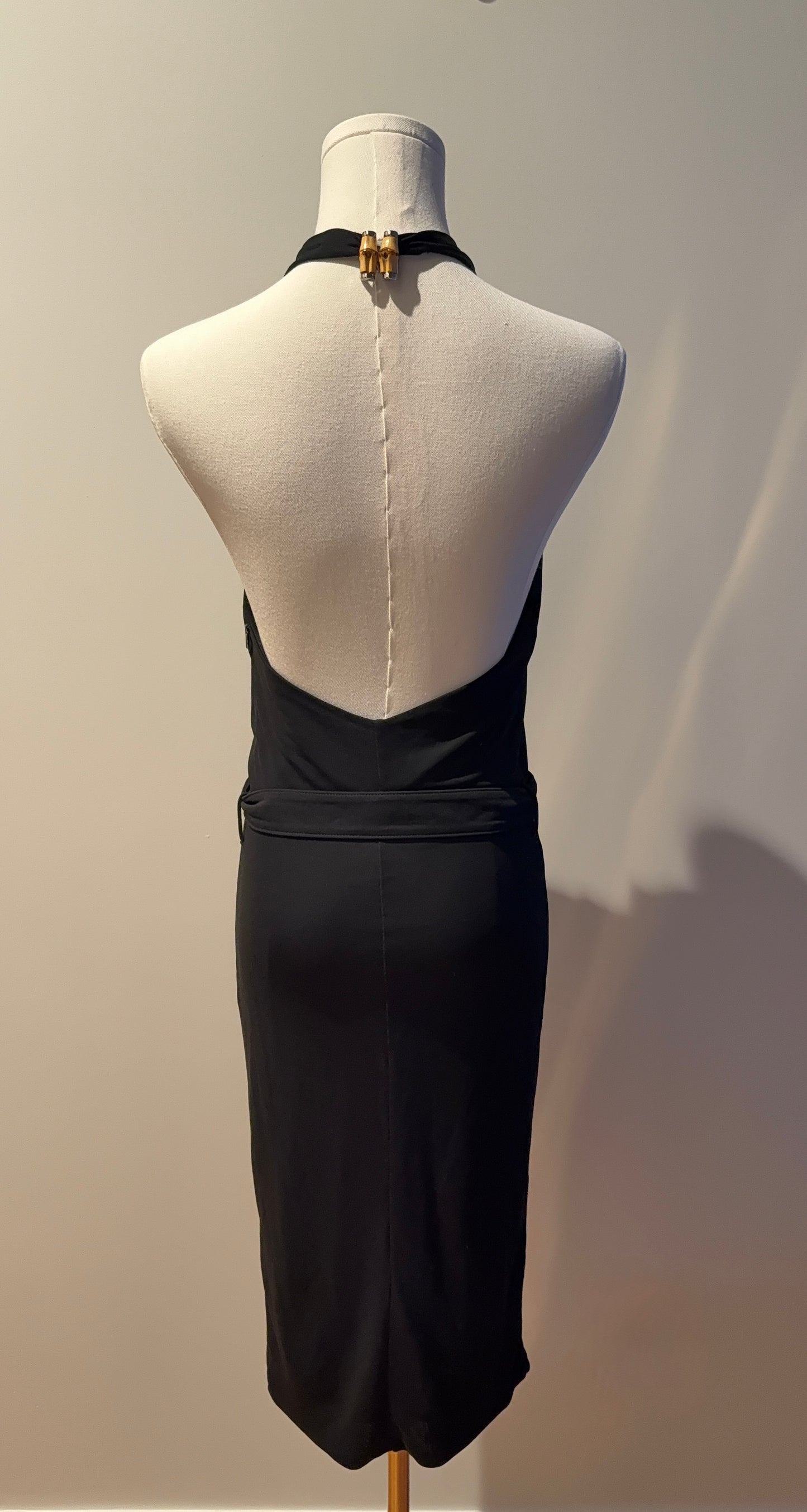 Gucci Belted Halter Dress