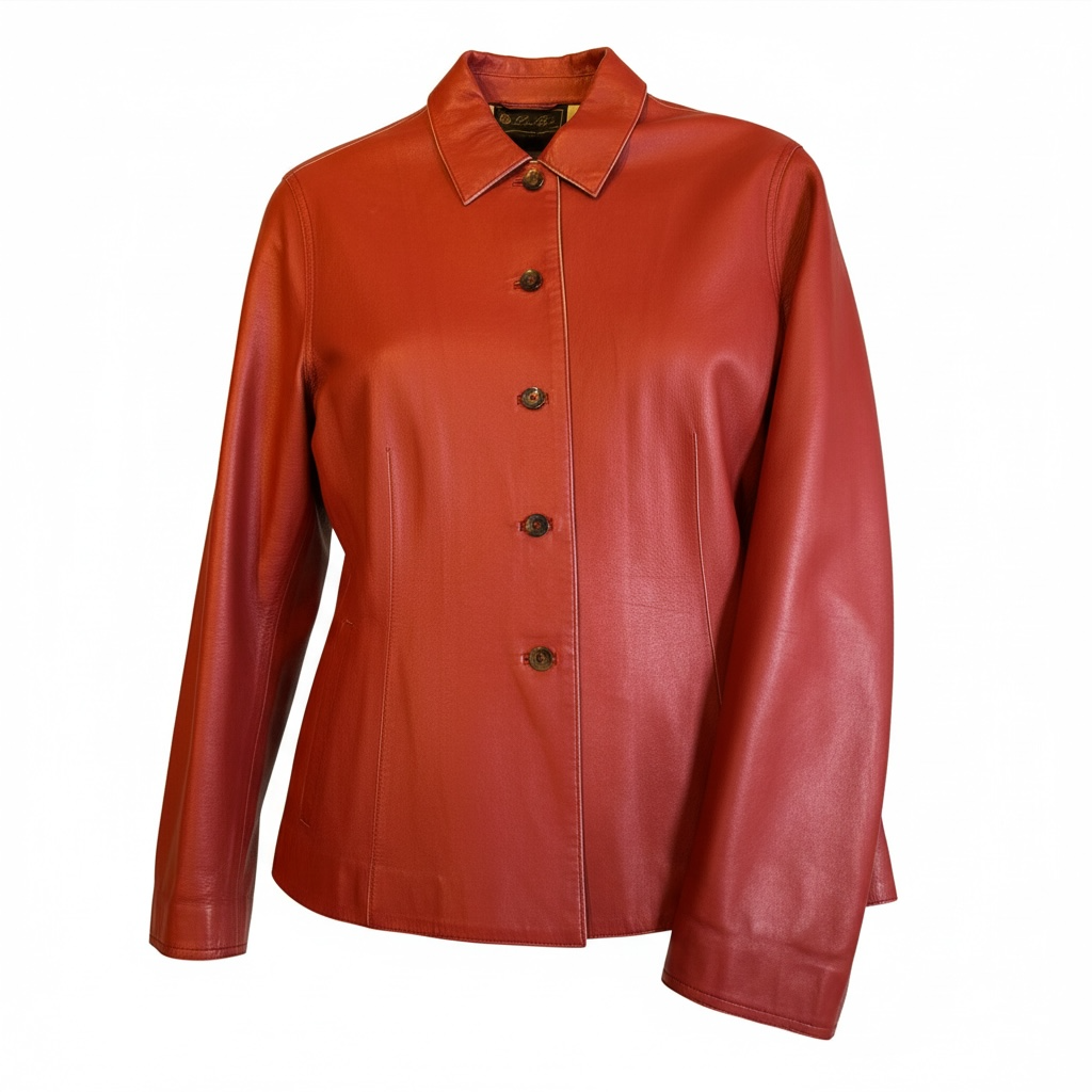 Loro Piana Leather Button Up