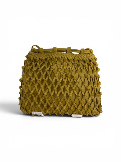 Chanel Yellow Woven Bag