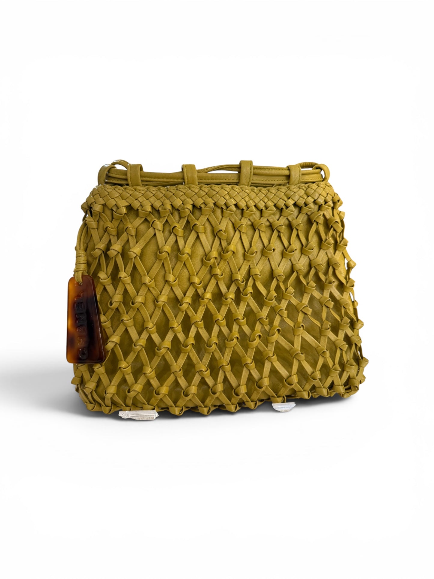 Chanel Yellow Woven Bag