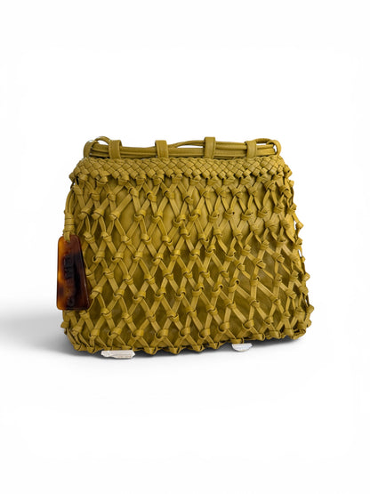 Chanel Yellow Woven Bag