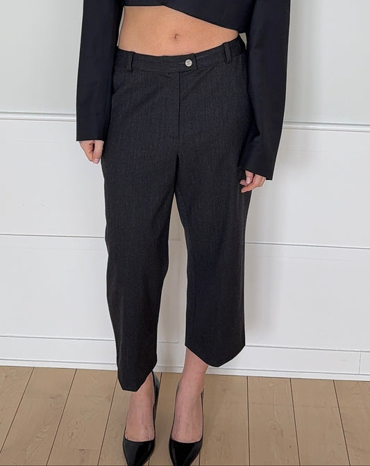 Chanel Grey Wool Trousers