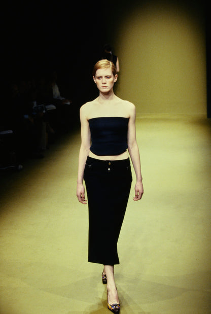 Miu Miu Mesh Strapless Top